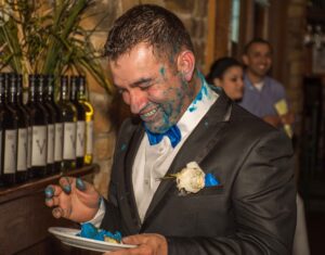 Happy Messy Groom - Marilyn Botta Photography