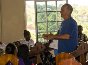 Tim preaching - Marilyn Botta Photography